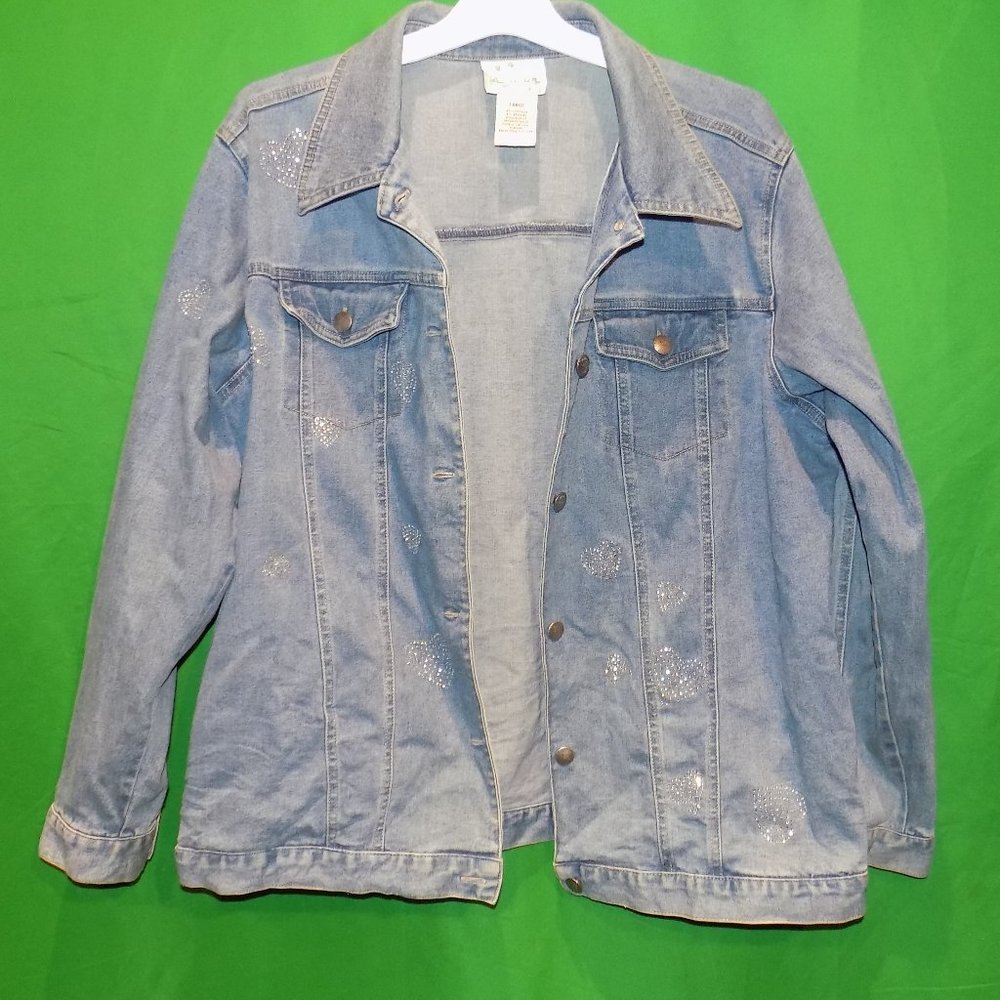 The Quaker Factory Large Light wash Denim Jacket